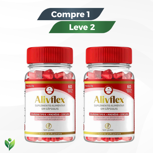 Alivflex 500mg - Mobilidade e Conforto Articular / Promoção Compre 1 Leve 2 + Frete Grátis