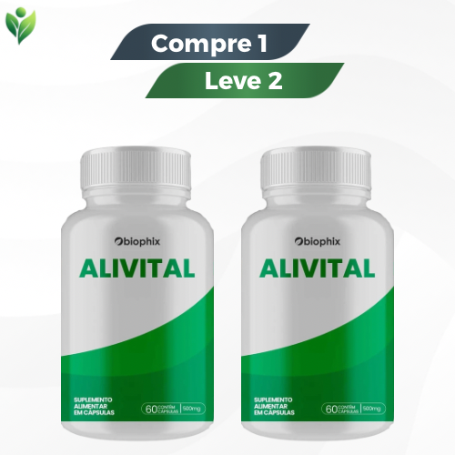 Alivital 60 Cápsulas - Suporte Natural para Alívio de Tensões e Dores