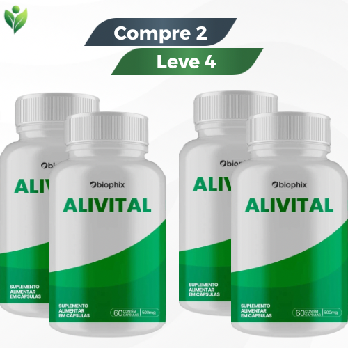 Alivital 60 Cápsulas - Suporte Natural para Alívio de Tensões e Dores
